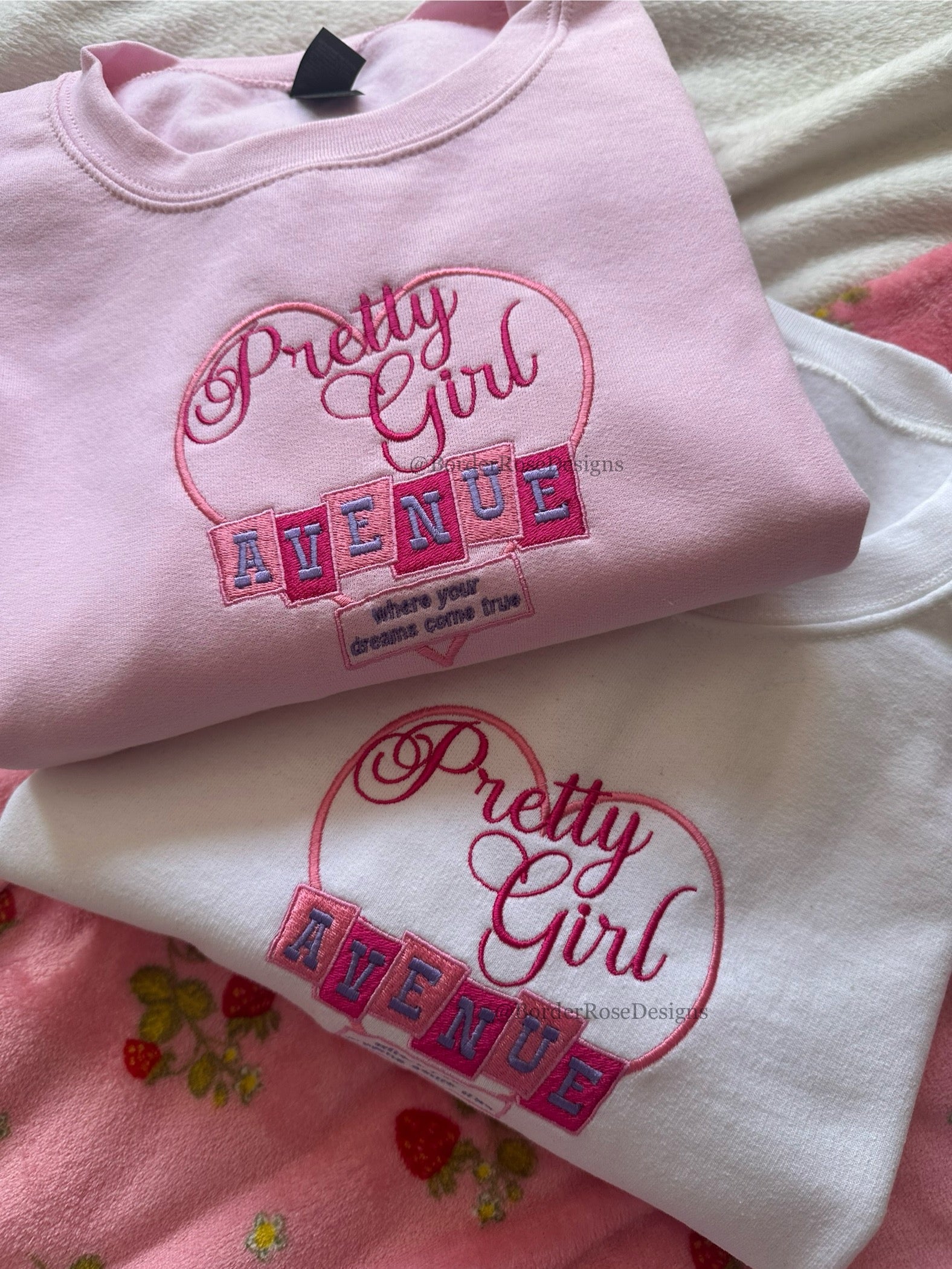 Pretty Girl Avenue House Tour Sabrina Carpenter Inspired Unisex Embroidered Sweatshirt