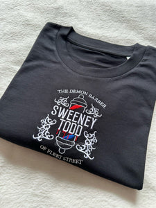 Sweeney Todd Demon Barber Unisex Embroidered T Shirt