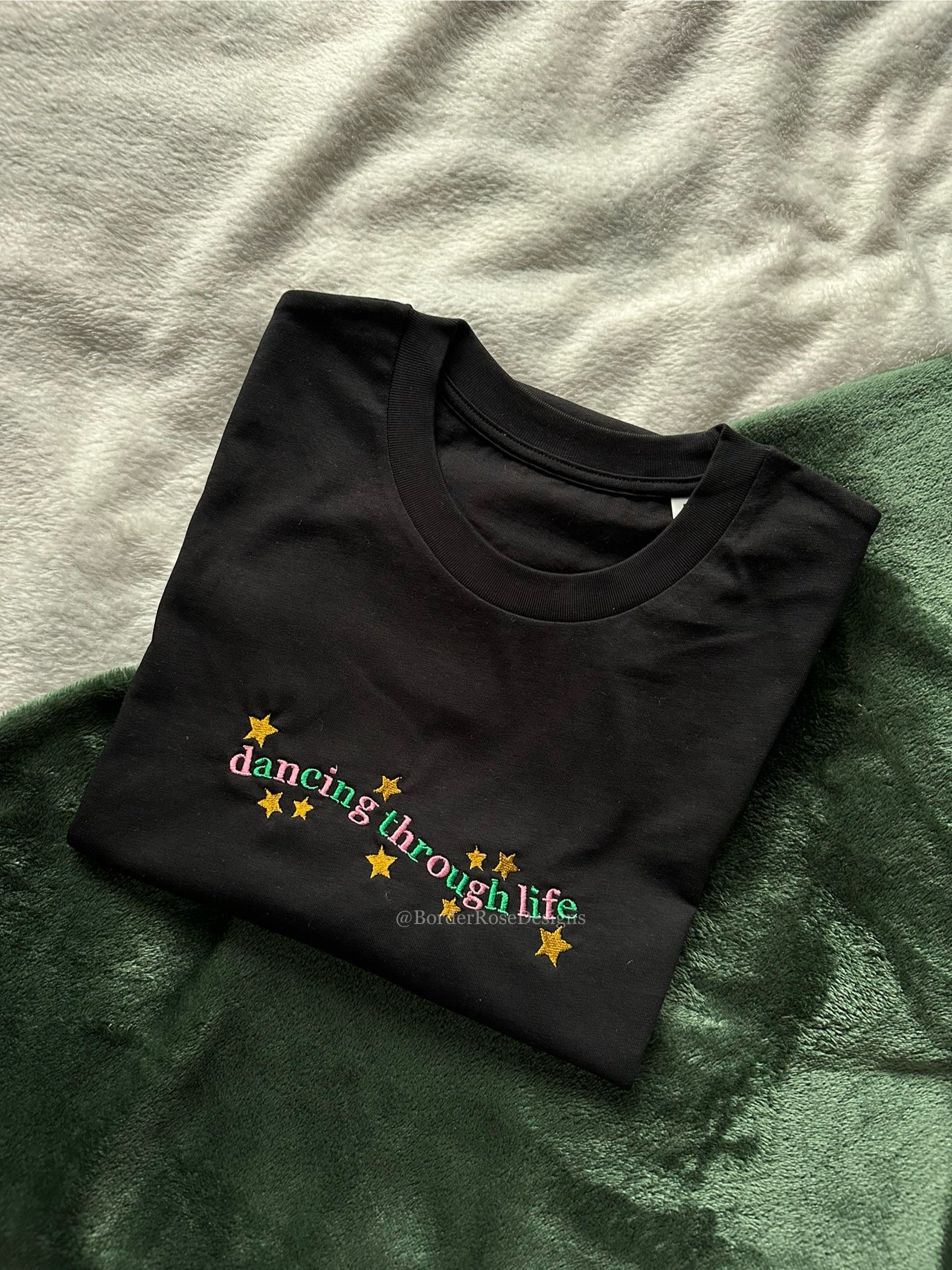 Dancing Through Life Wicked Unisex Embroidered T Shirt