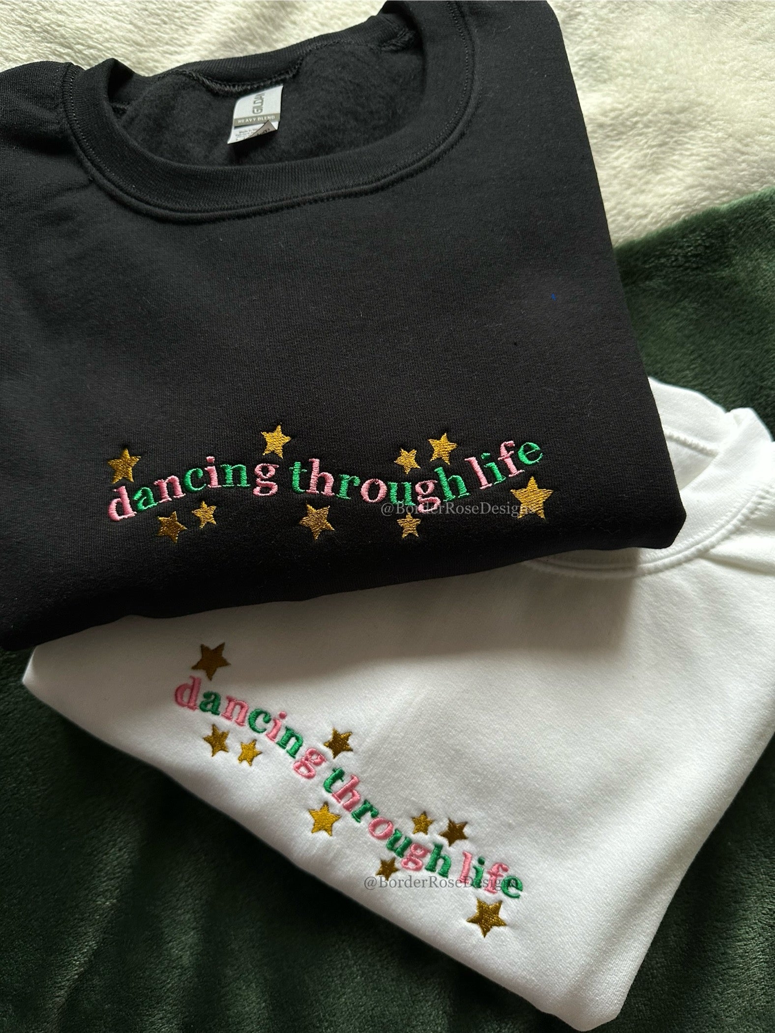 Dancing Through Life Wicked Embroidered Sweatshirt