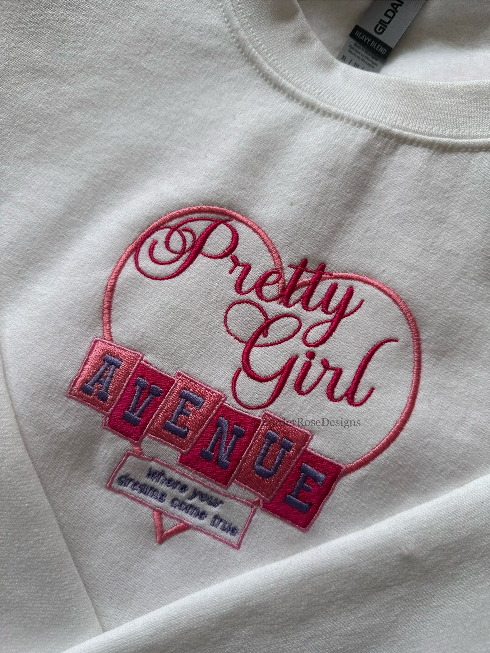 Pretty Girl Avenue House Tour Sabrina Carpenter Inspired Unisex Embroidered Sweatshirt