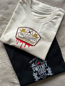 Sweeney Todd Demon Barber Unisex Embroidered T Shirt