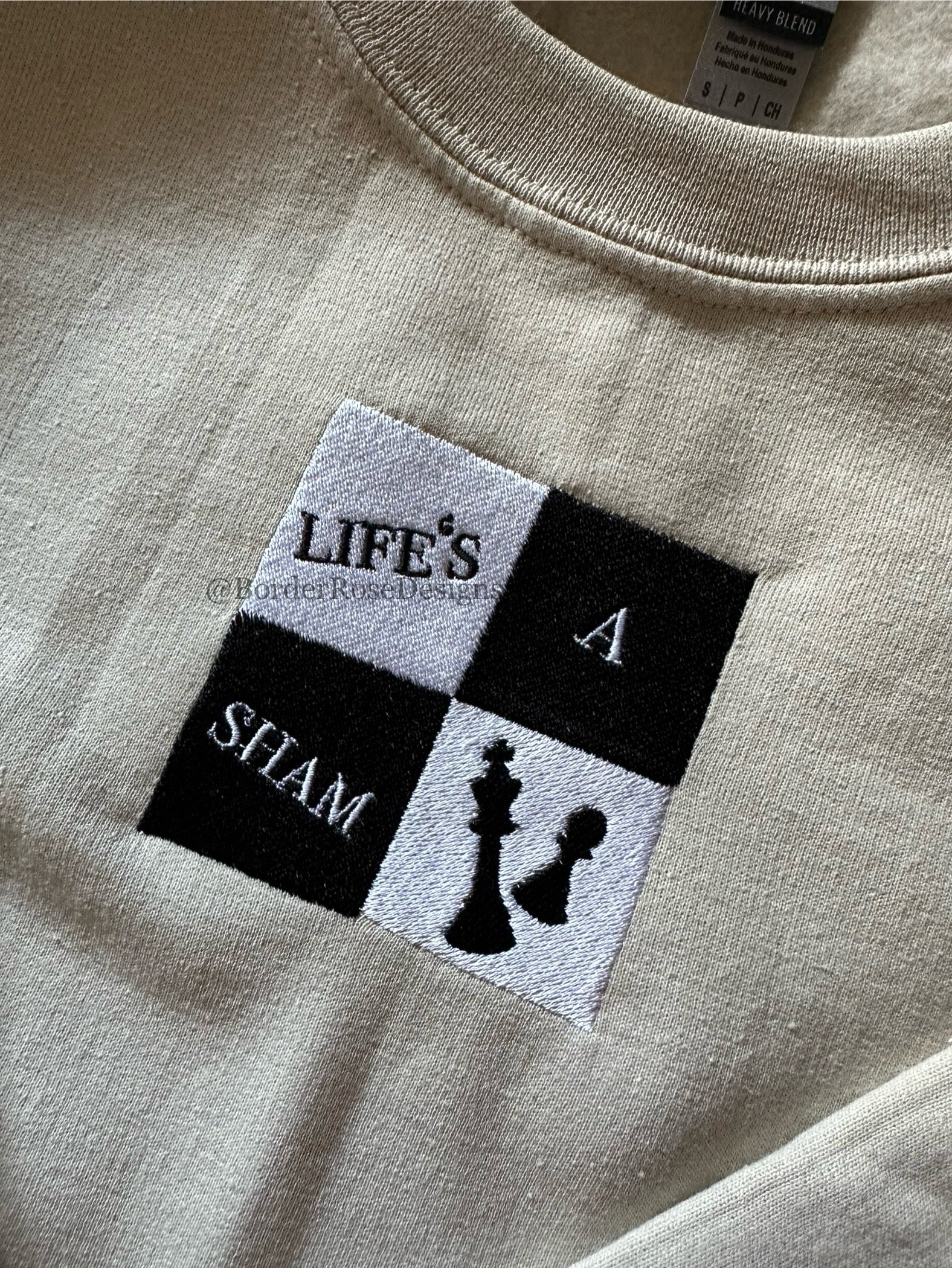 Life's A Sham Falsettos Unisex Embroidered Sweatshirt