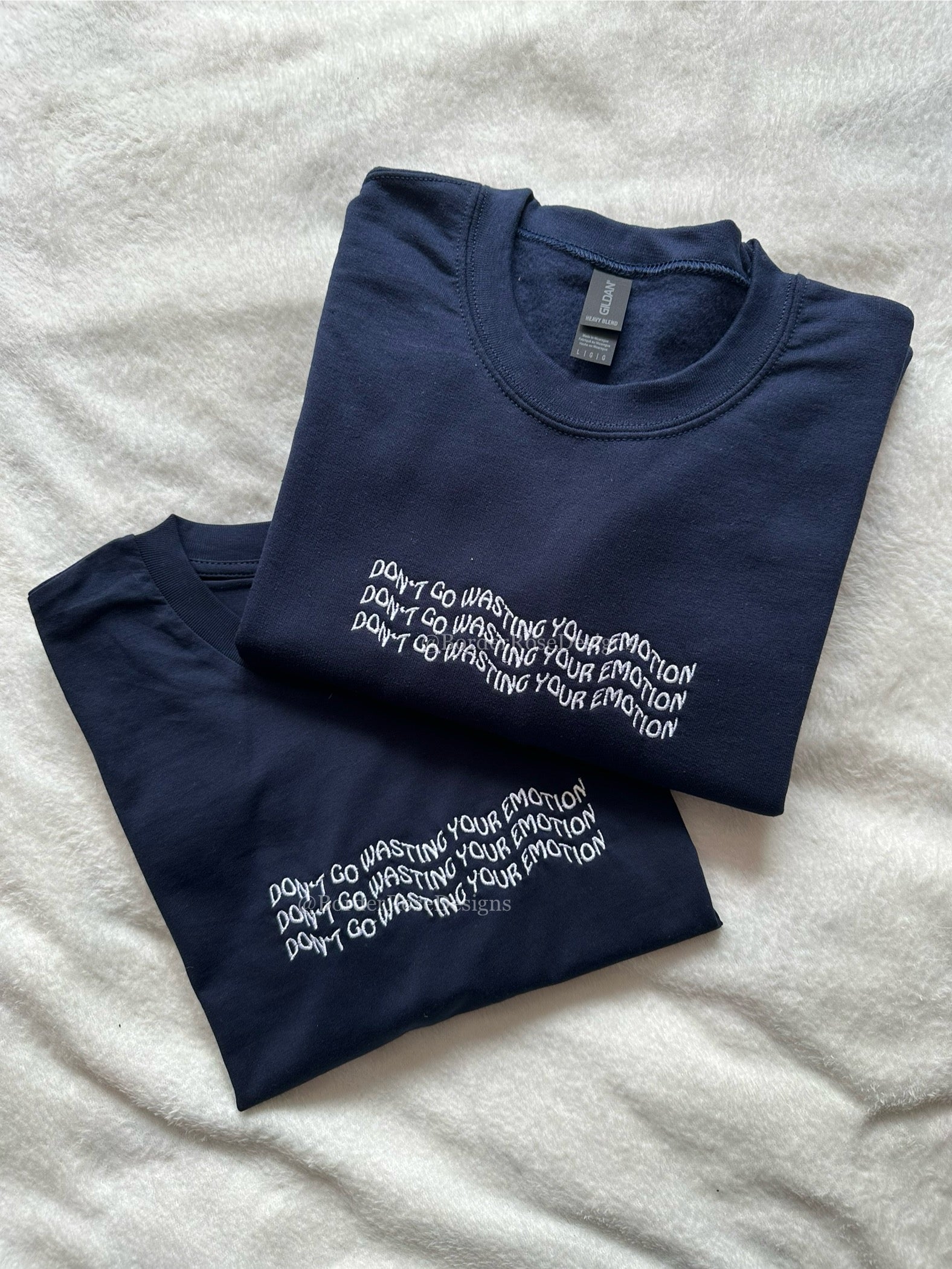 Don't Go Wasting Your Emotion Mamma Mia Unisex Embroidered T Shirt