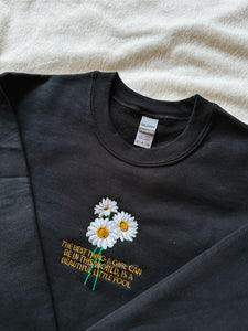 Beautiful Fool Daisy The Great Gatsby Unisex Embroidered Sweatshirt