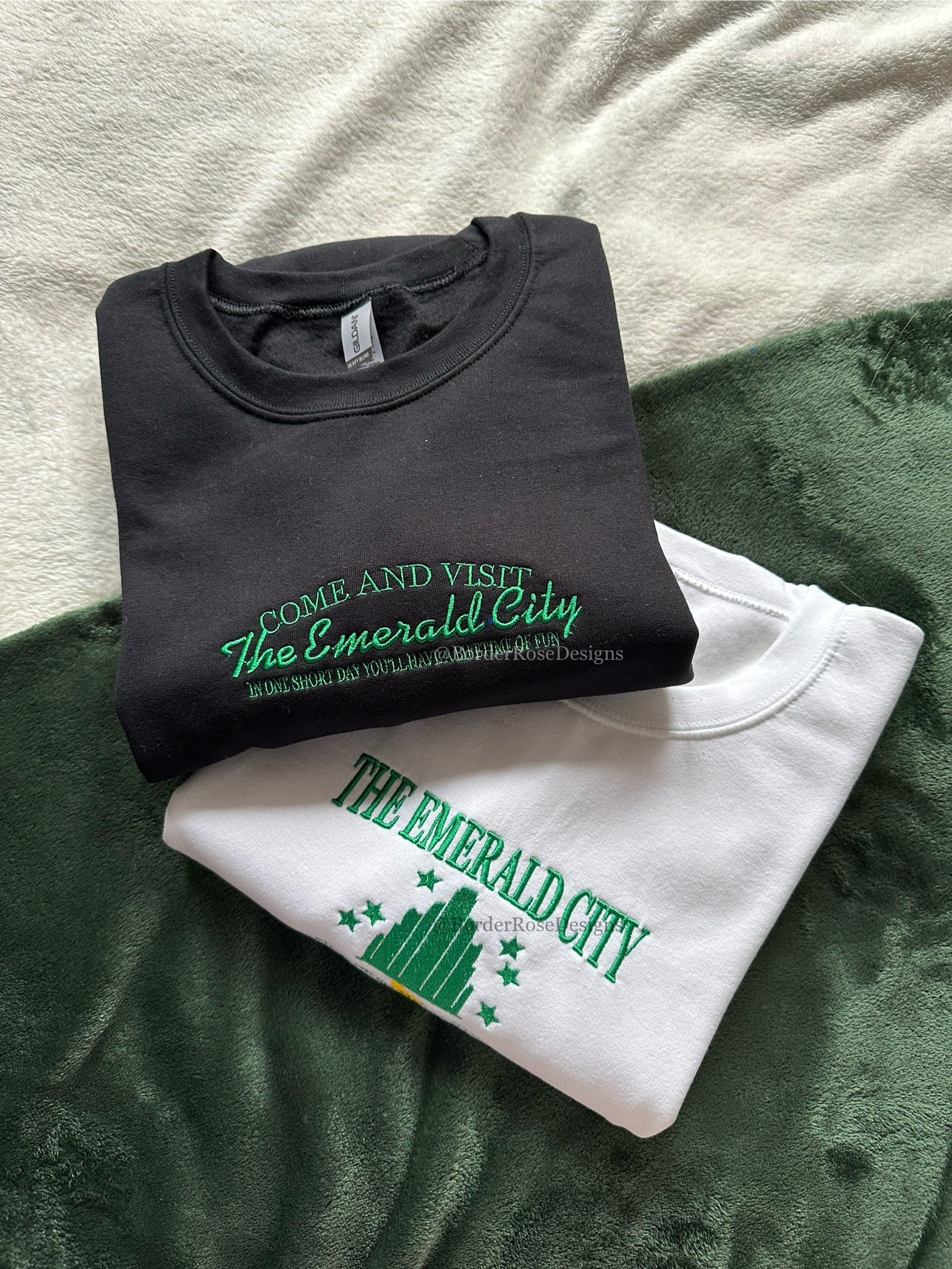 Visit The Emerald City Wicked Embroidered Sweatshirt