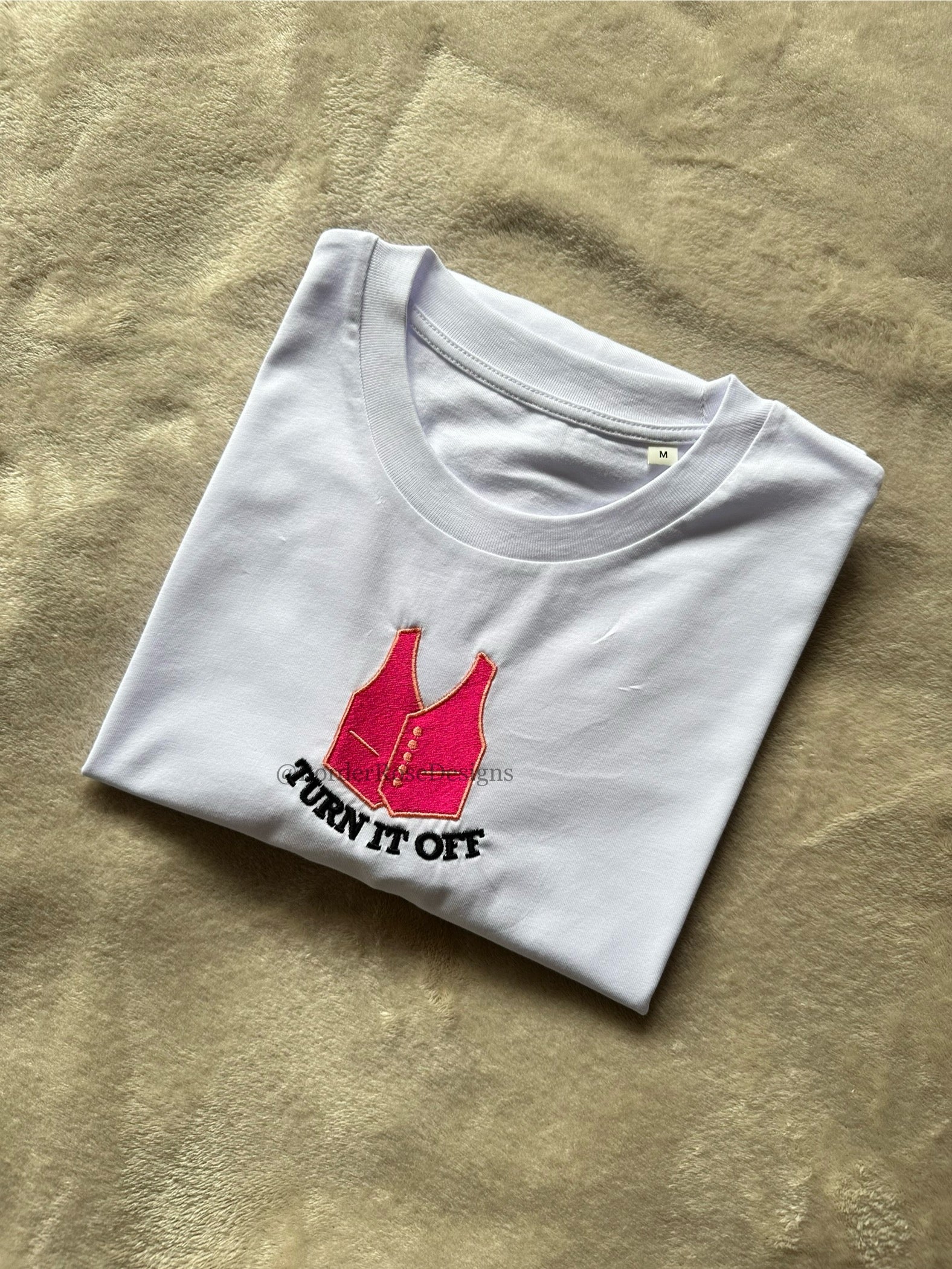 Turn It Off Book of Mormon Musical Unisex Embroidered T Shirt