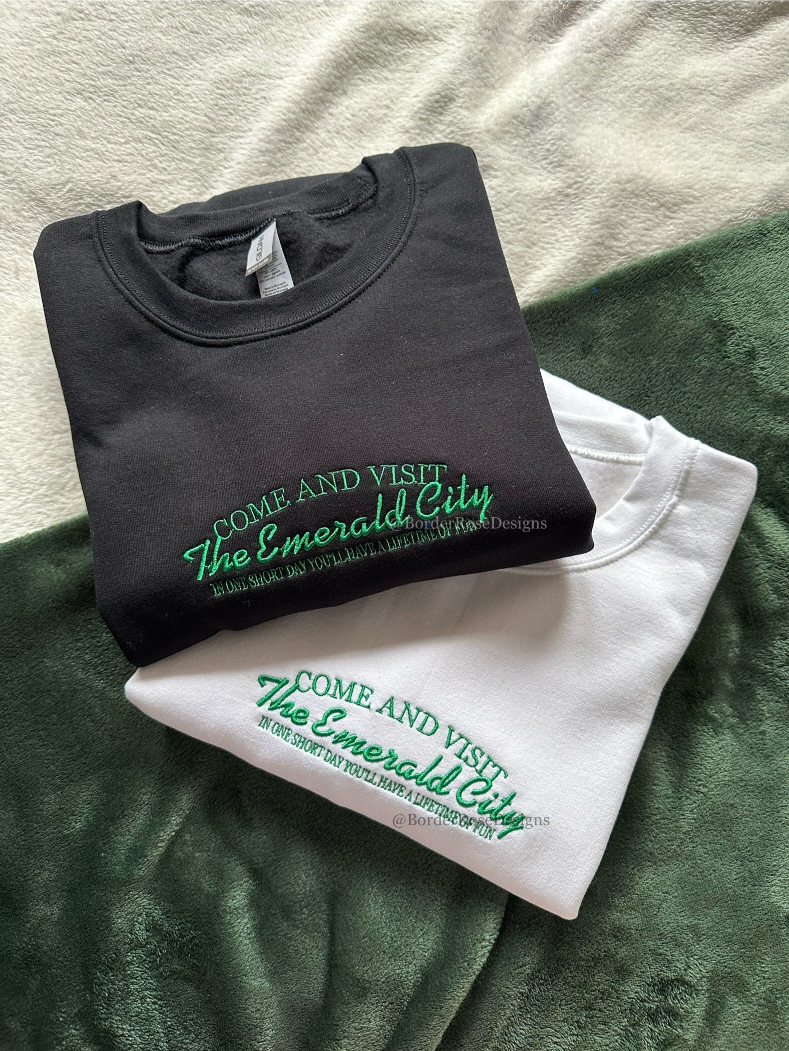 Visit The Emerald City Wicked Embroidered Sweatshirt