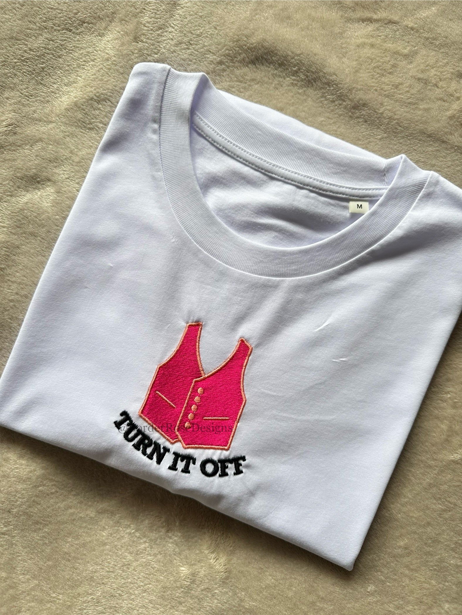 Turn It Off Book of Mormon Musical Unisex Embroidered T Shirt