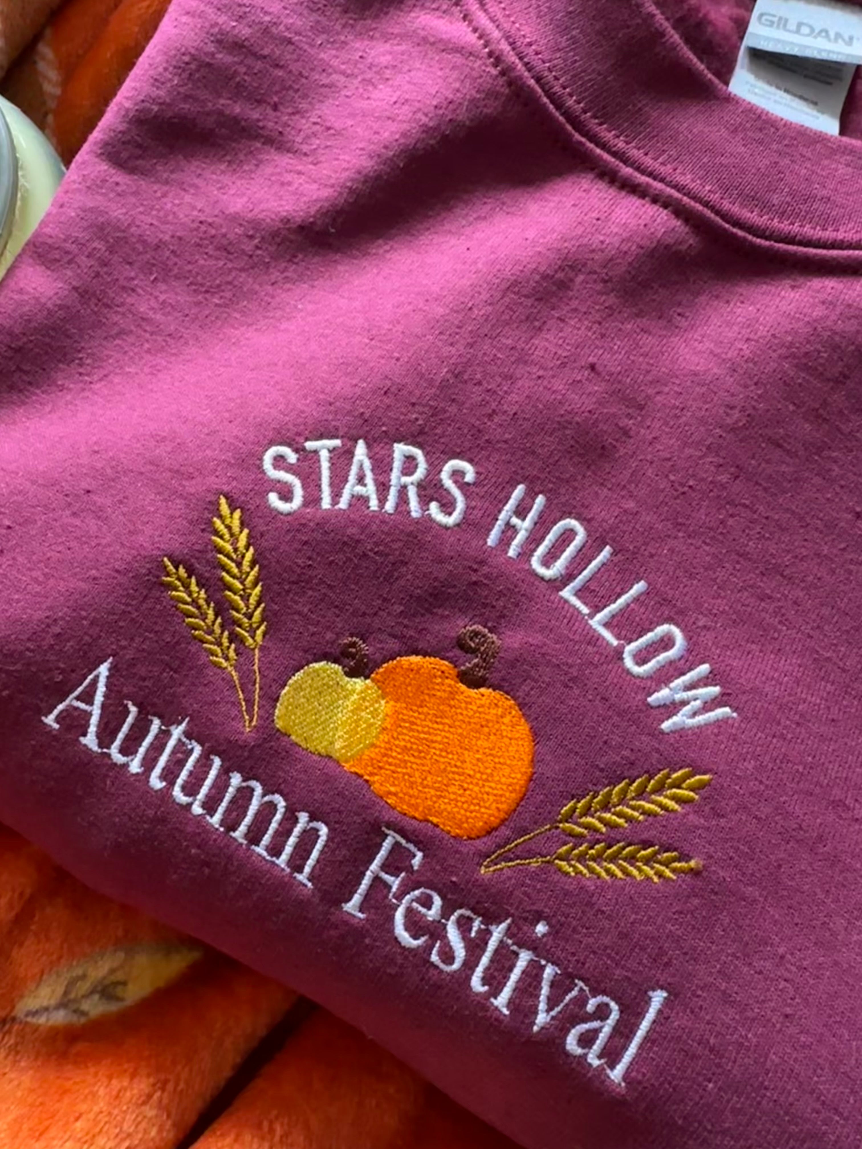 Stars Hollow Autumn Festival Unisex Embroidered Sweatshirt