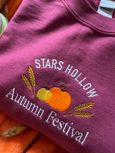 Stars Hollow Autumn Festival Unisex Embroidered Sweatshirt