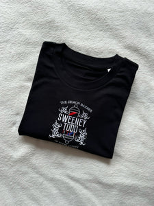 Sweeney Todd Demon Barber Unisex Embroidered T Shirt