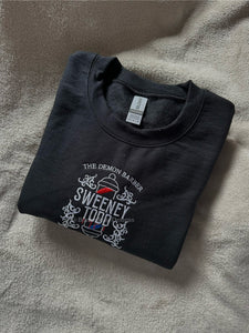 Sweeney Todd Demon Barber Unisex Embroidered Sweatshirt