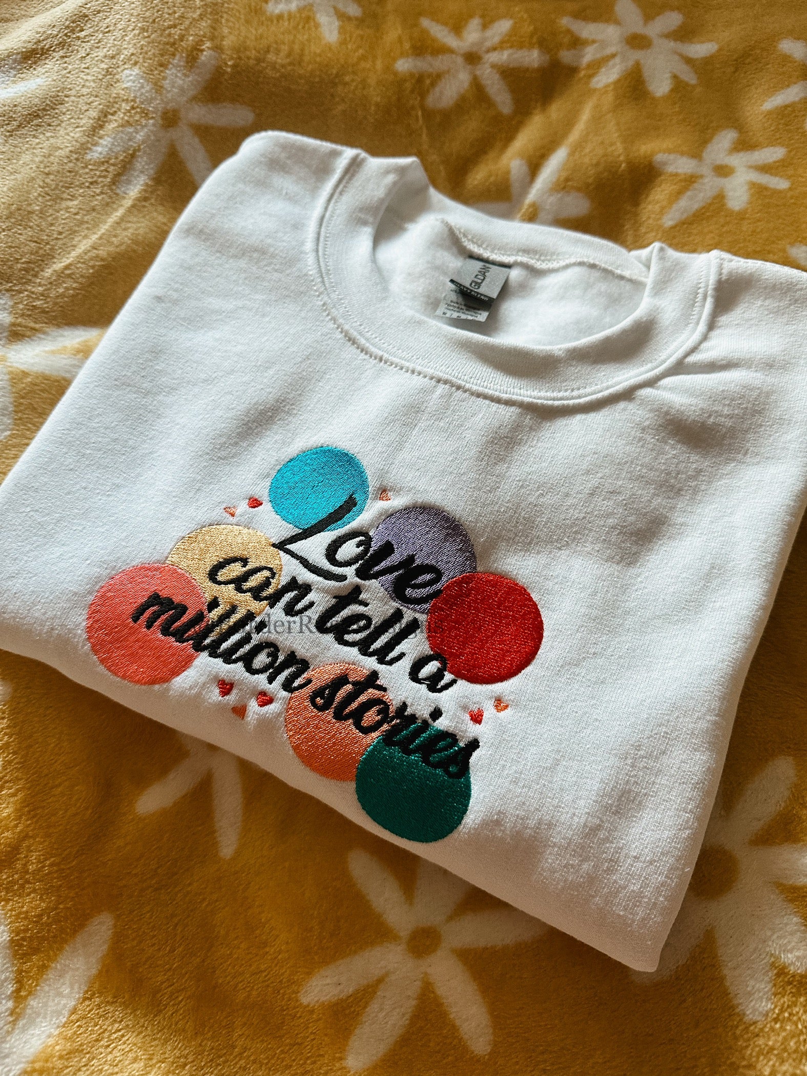 Love Can Tell A Million Stories Falsettos Unisex Embroidered Sweatshirt