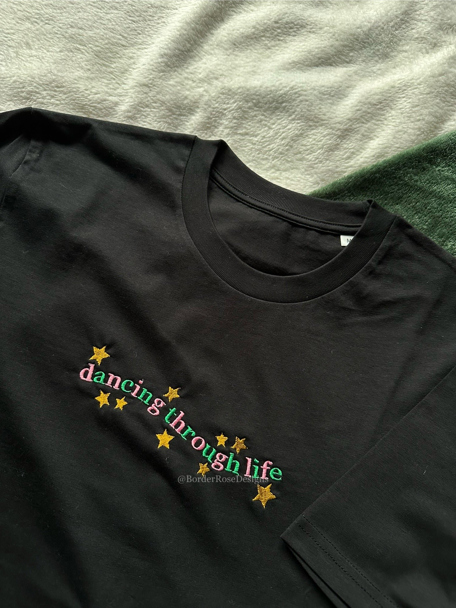 Dancing Through Life Wicked Unisex Embroidered T Shirt