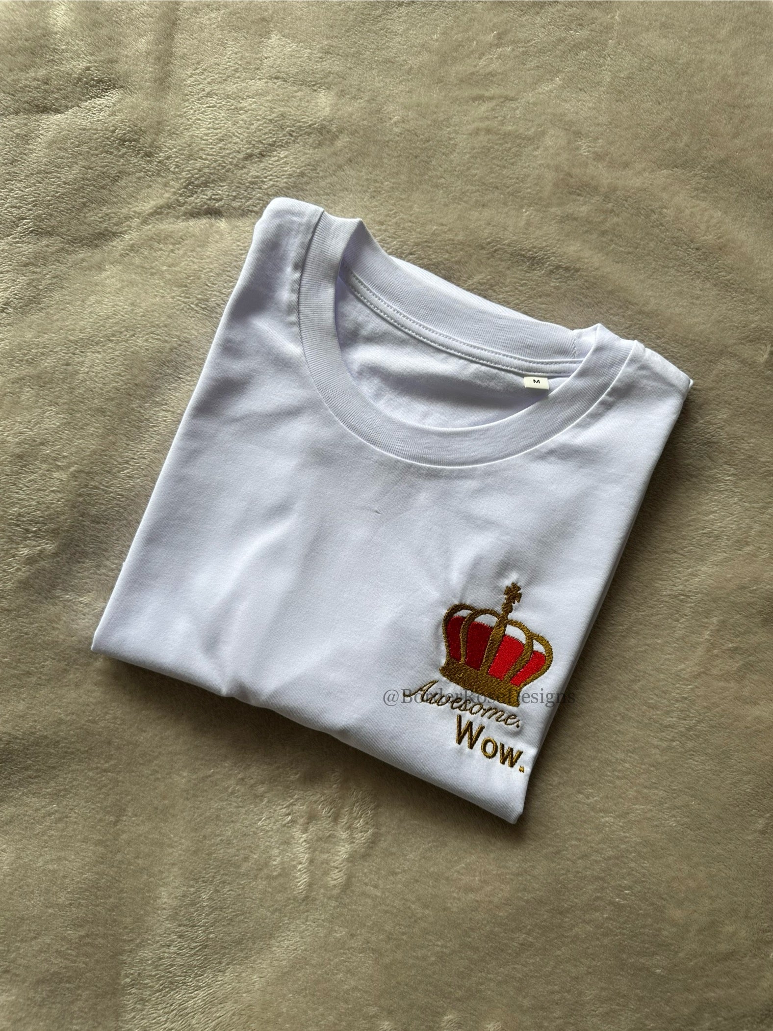 King George Hamilton Unisex Embroidered T Shirt