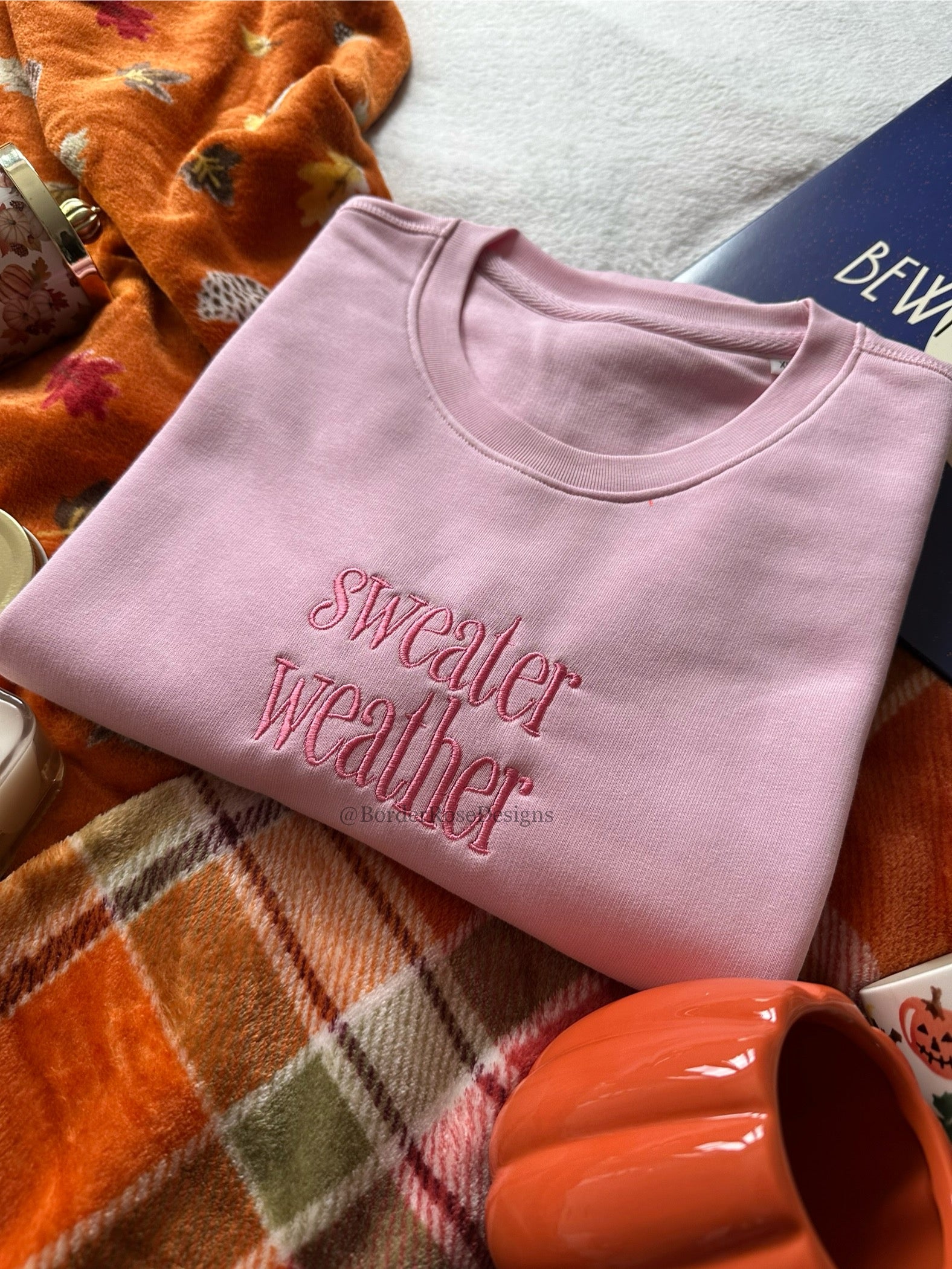 Sweater Weather Unisex Embroidered Sweatshirt