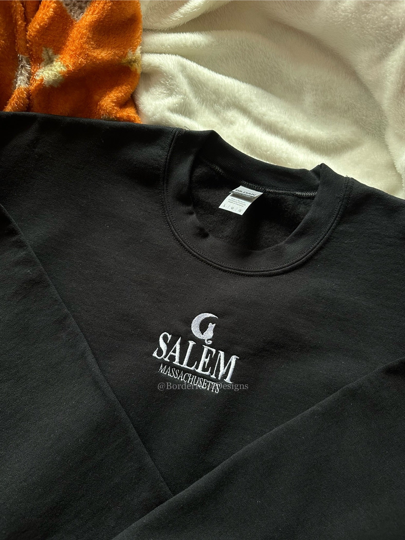 Salem Massachusetts Unisex Embroidered Sweatshirt