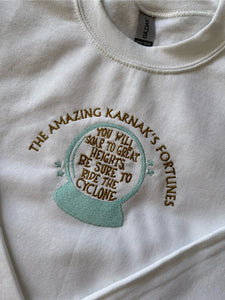 The Amazing Karnak Ride The Cyclone Unisex Embroidered Sweatshirt
