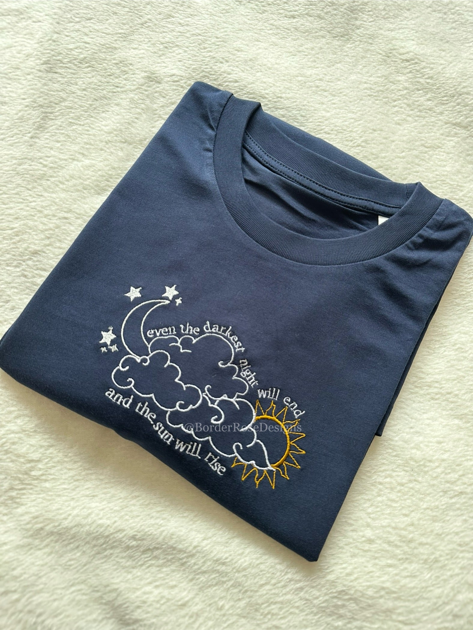 The Sun Will Rise Les Misérables Unisex Embroidered T Shirt