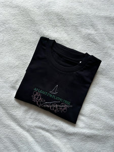 Flying Free Defying Gravity Wicked  Unisex Embroidered T Shirt