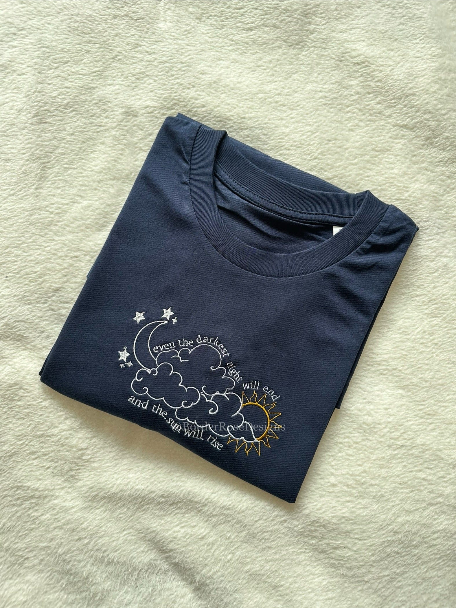 The Sun Will Rise Les Misérables Unisex Embroidered T Shirt