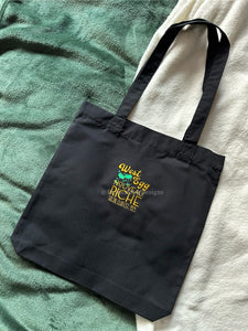 West Egg Noveau Riche Great Gatsby Embroidered Tote Bag