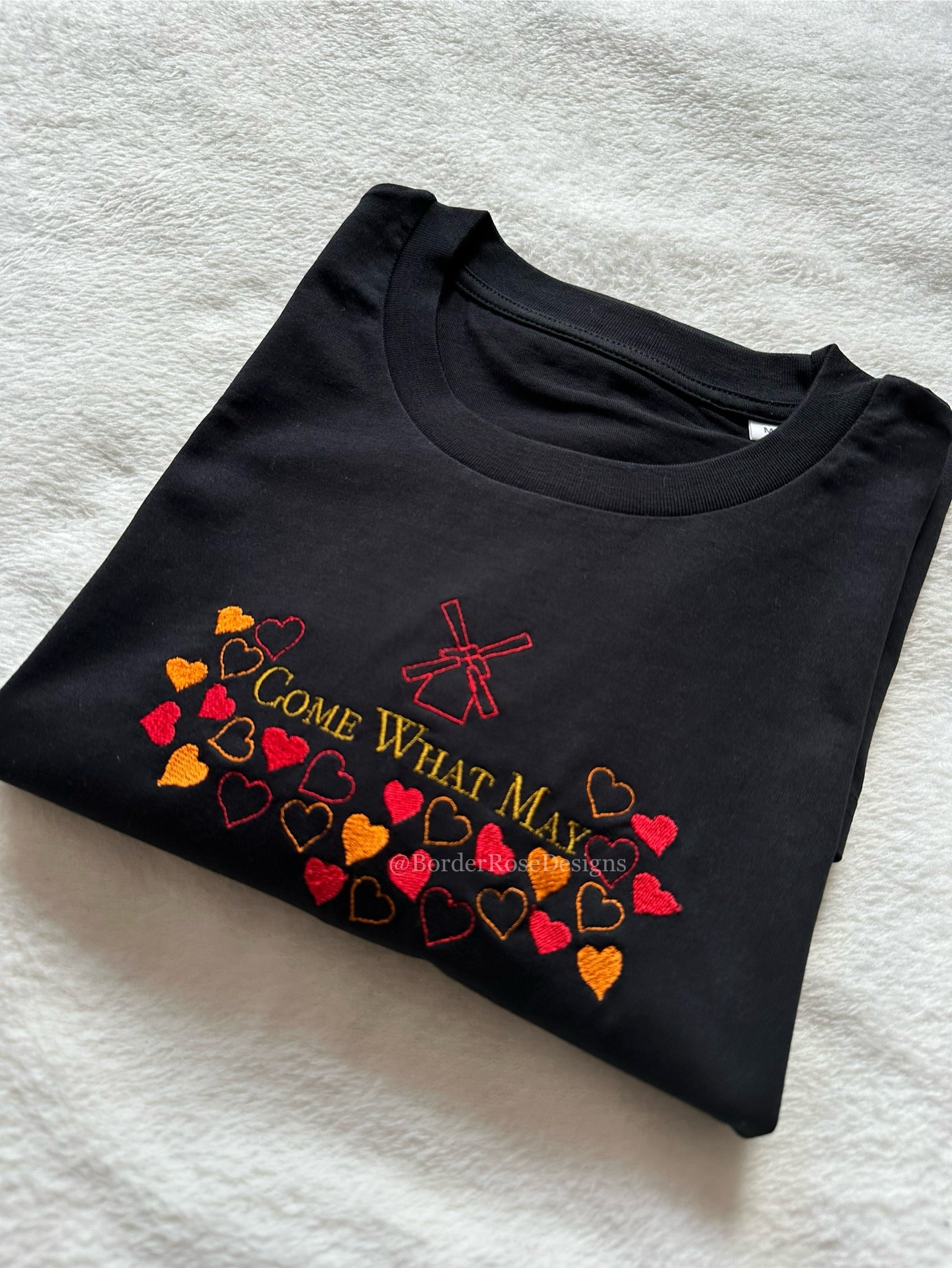 Come What May Moulin Rouge Unisex Embroidered T Shirt