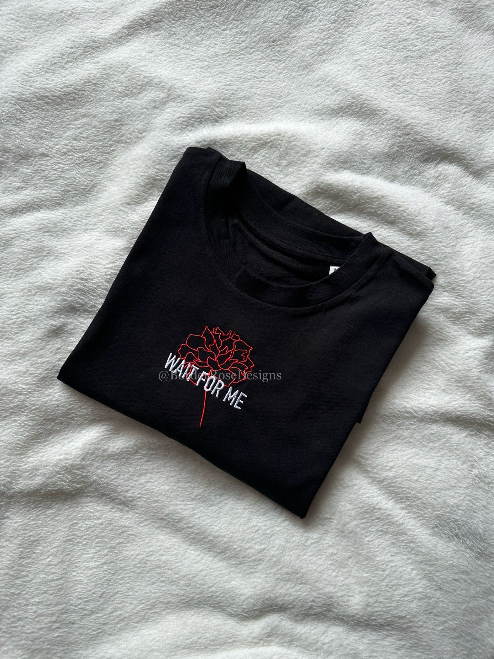 Wait For Me Hadestown Unisex Embroidered T Shirt