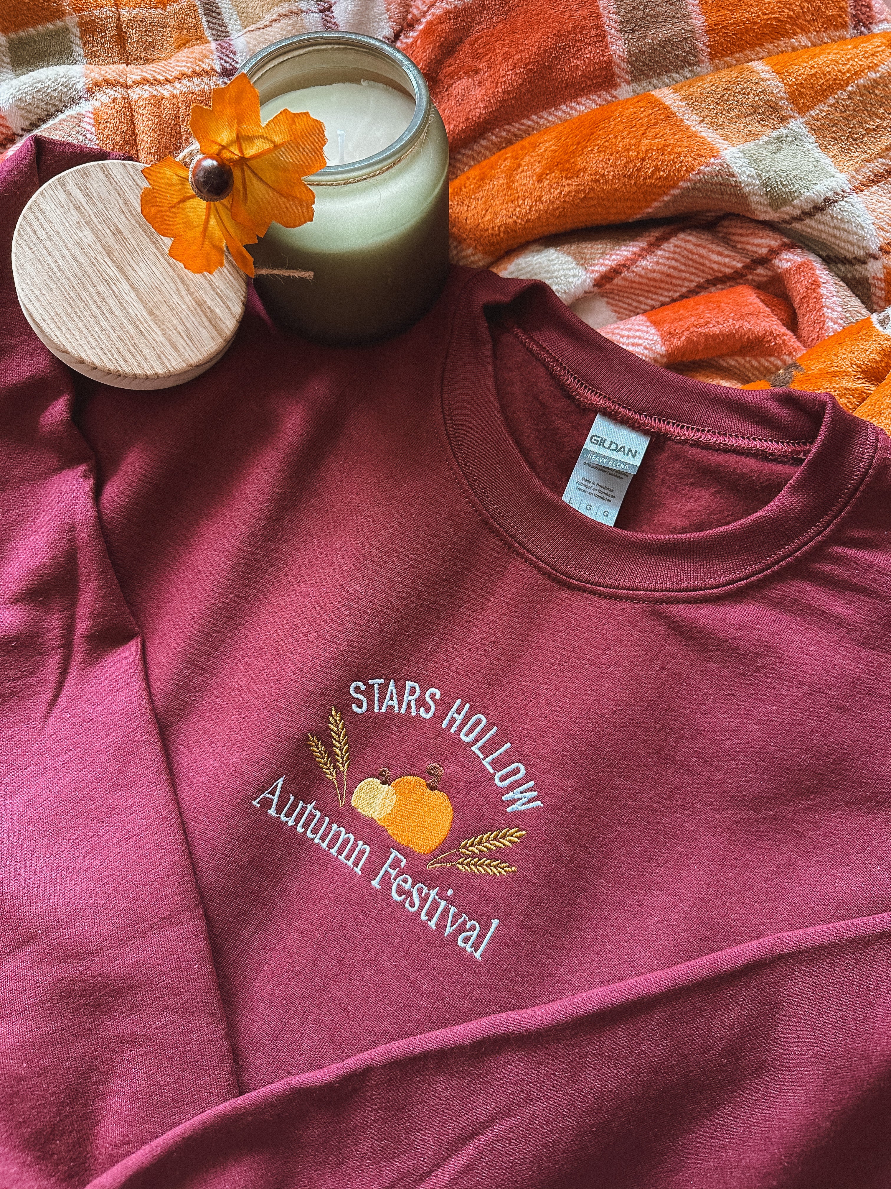 Stars Hollow Autumn Festival Unisex Embroidered Sweatshirt