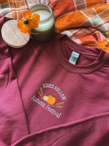 Stars Hollow Autumn Festival Unisex Embroidered Sweatshirt