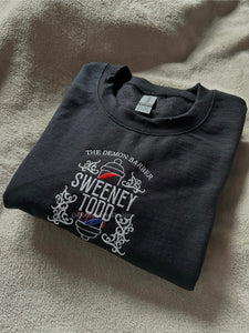 Sweeney Todd Demon Barber Unisex Embroidered Sweatshirt