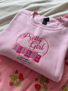 Pretty Girl Avenue House Tour Sabrina Carpenter Inspired Unisex Embroidered Sweatshirt