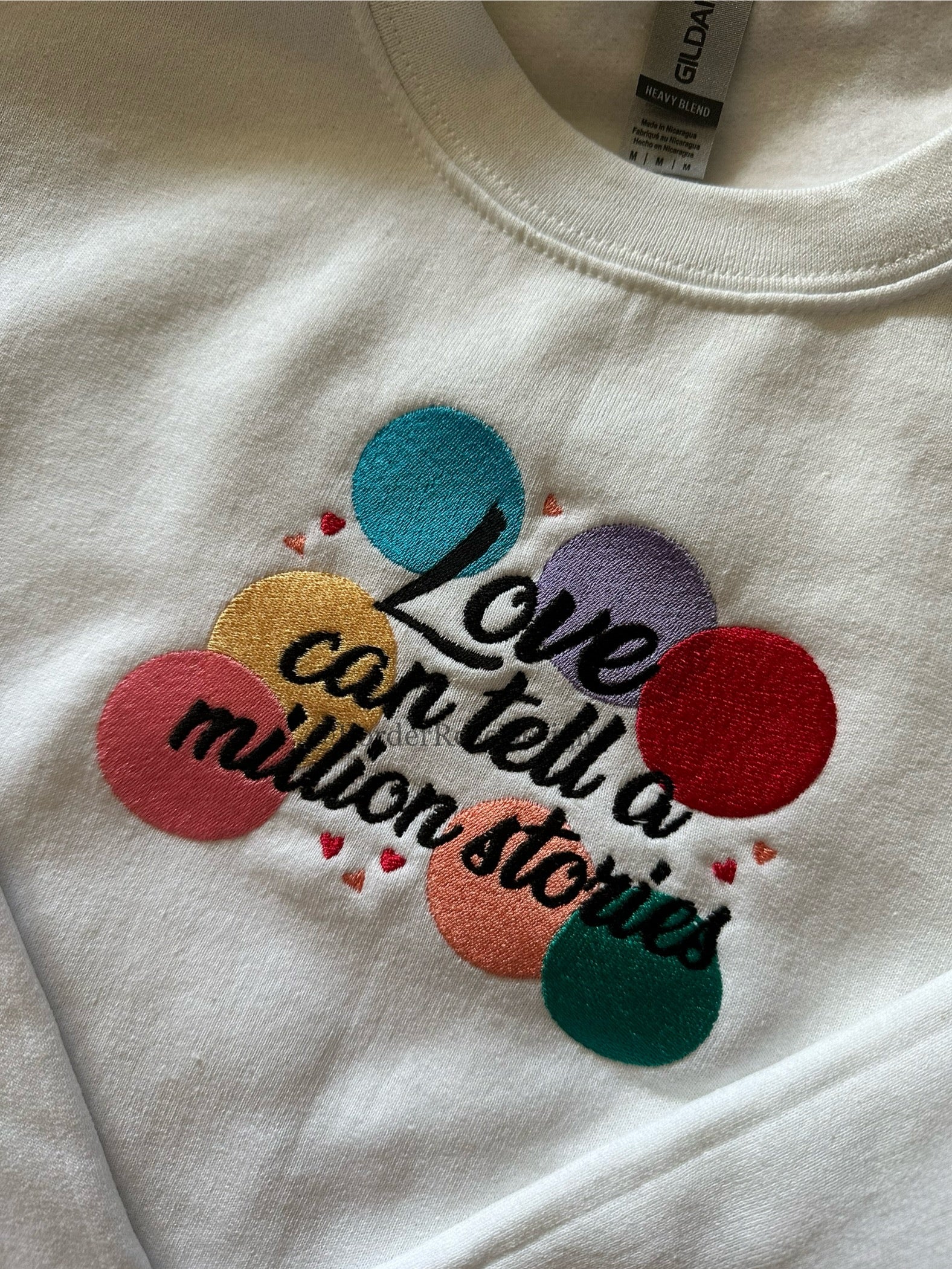 Love Can Tell A Million Stories Falsettos Unisex Embroidered Sweatshirt
