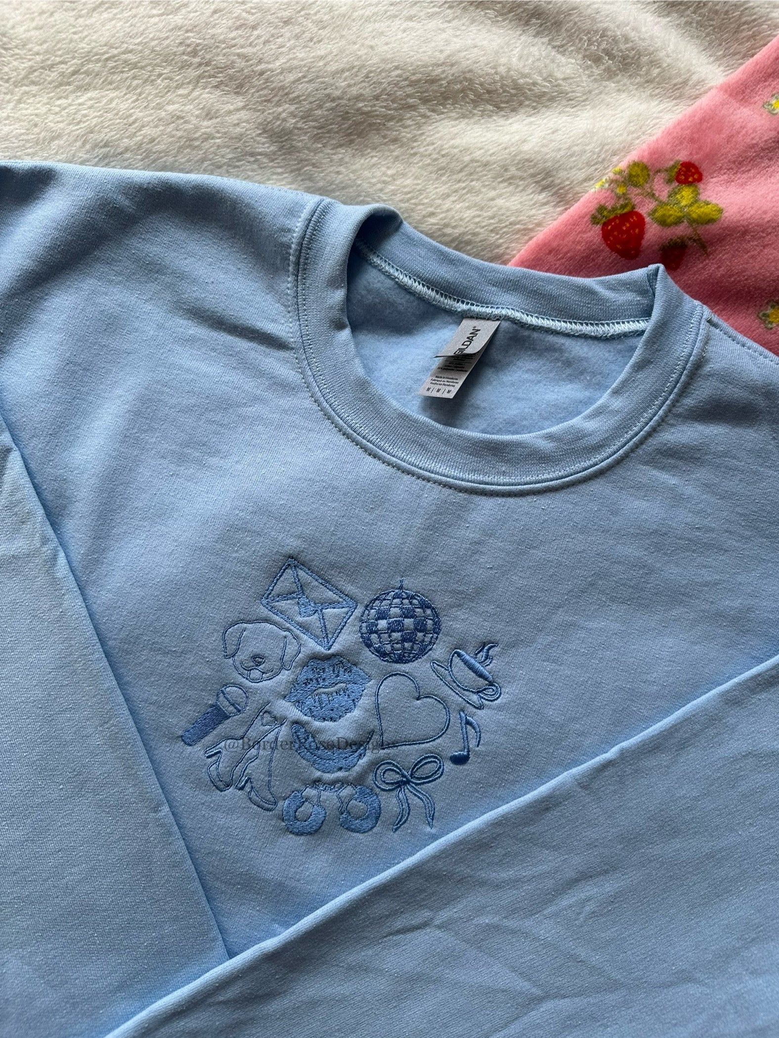 Sabrina Carpenter Inspired Unisex Embroidered Sweatshirt