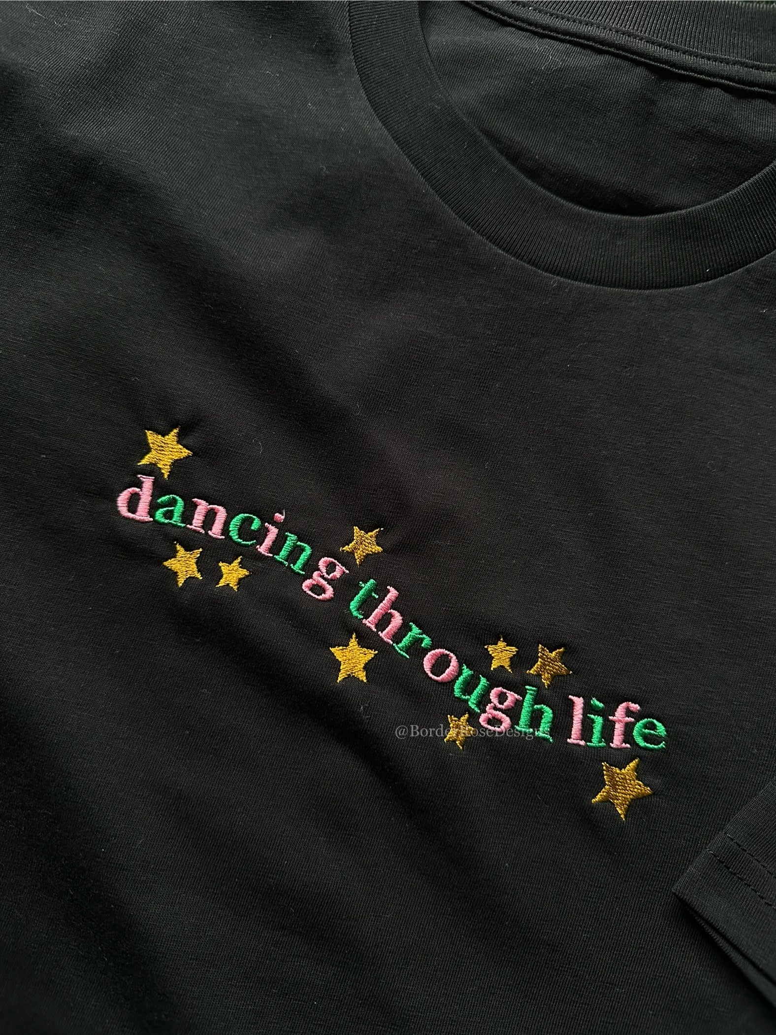 Dancing Through Life Wicked Unisex Embroidered T Shirt