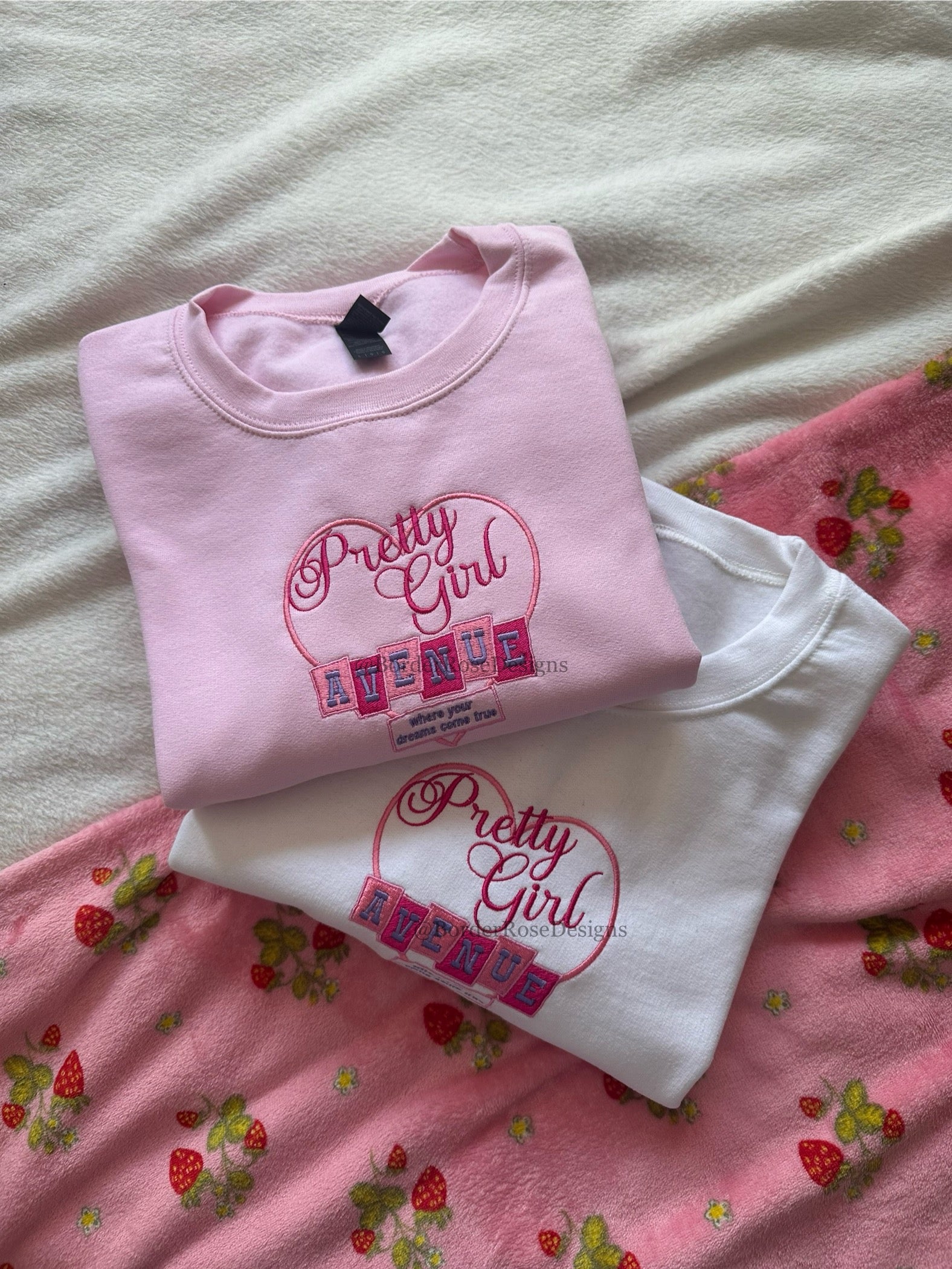 Pretty Girl Avenue House Tour Sabrina Carpenter Inspired Unisex Embroidered Sweatshirt