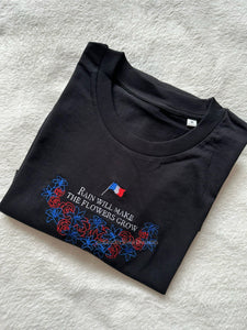 Rain Will Make The Flowers Grow Les Misérables Unisex Embroidered T Shirt