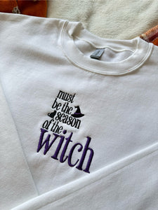 Season of the Witch Unisex Embroidered Sweatshirt