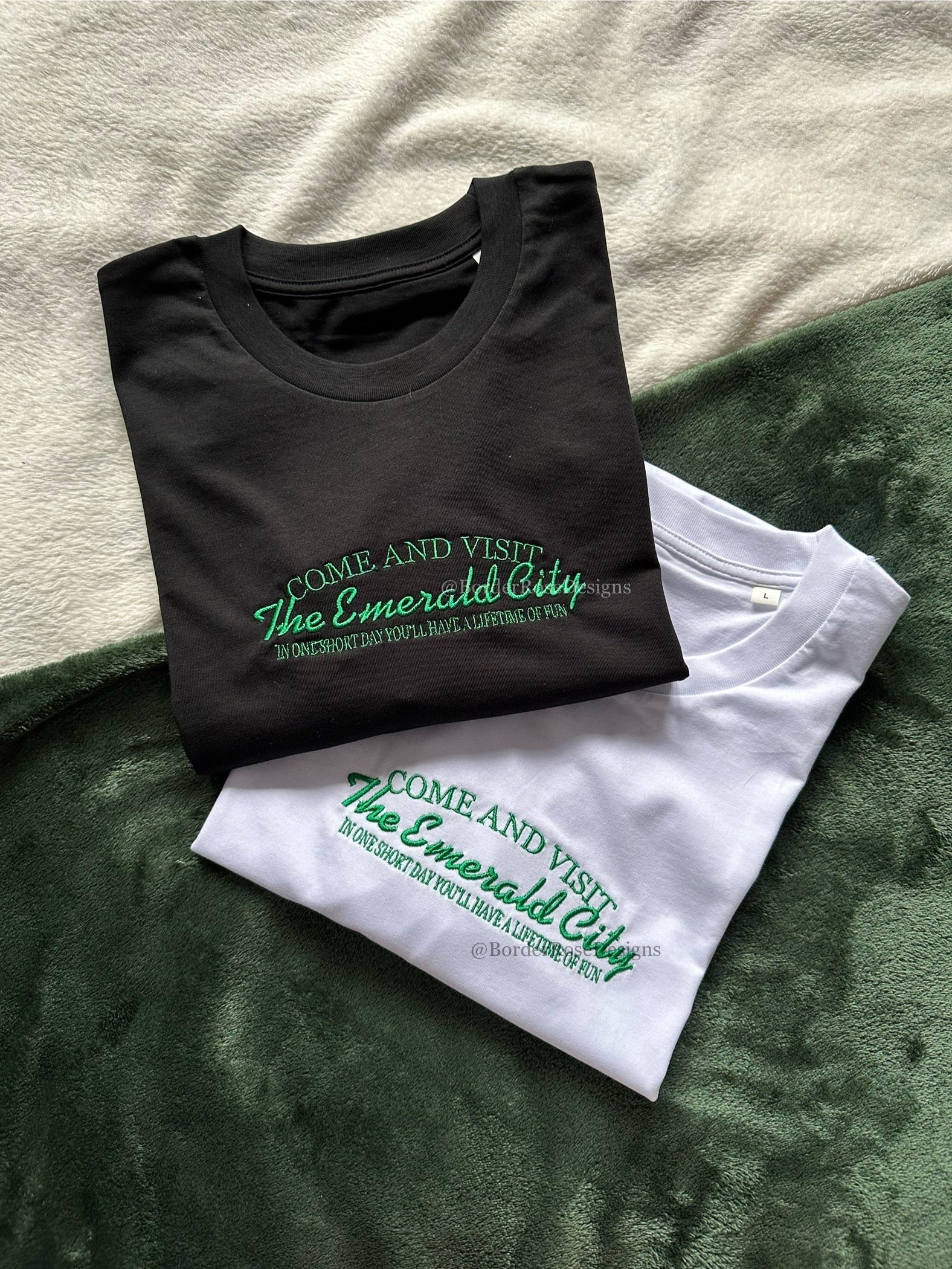Visit The Emerald City Wicked Unisex Embroidered T Shirt