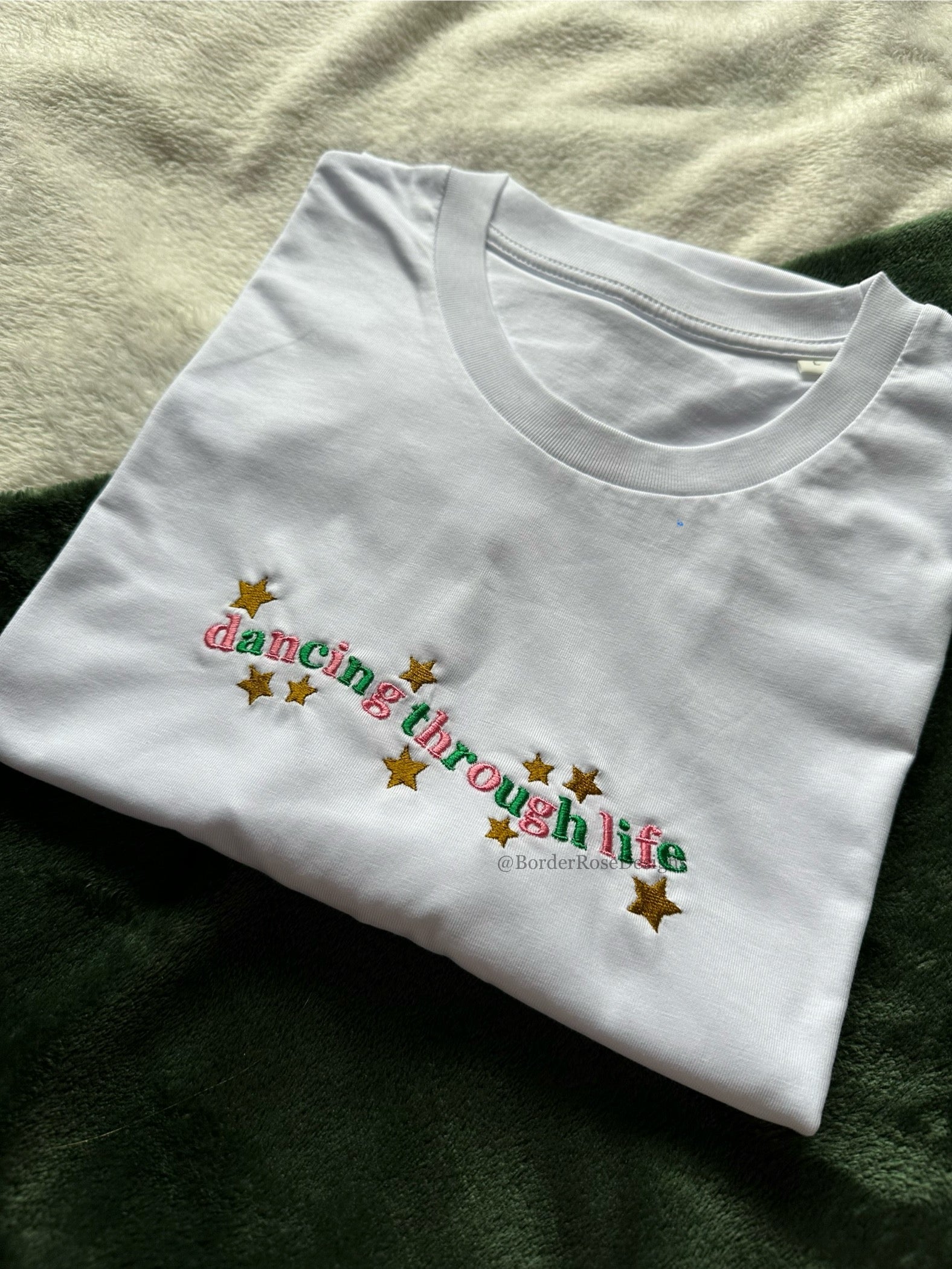 Dancing Through Life Wicked Unisex Embroidered T Shirt