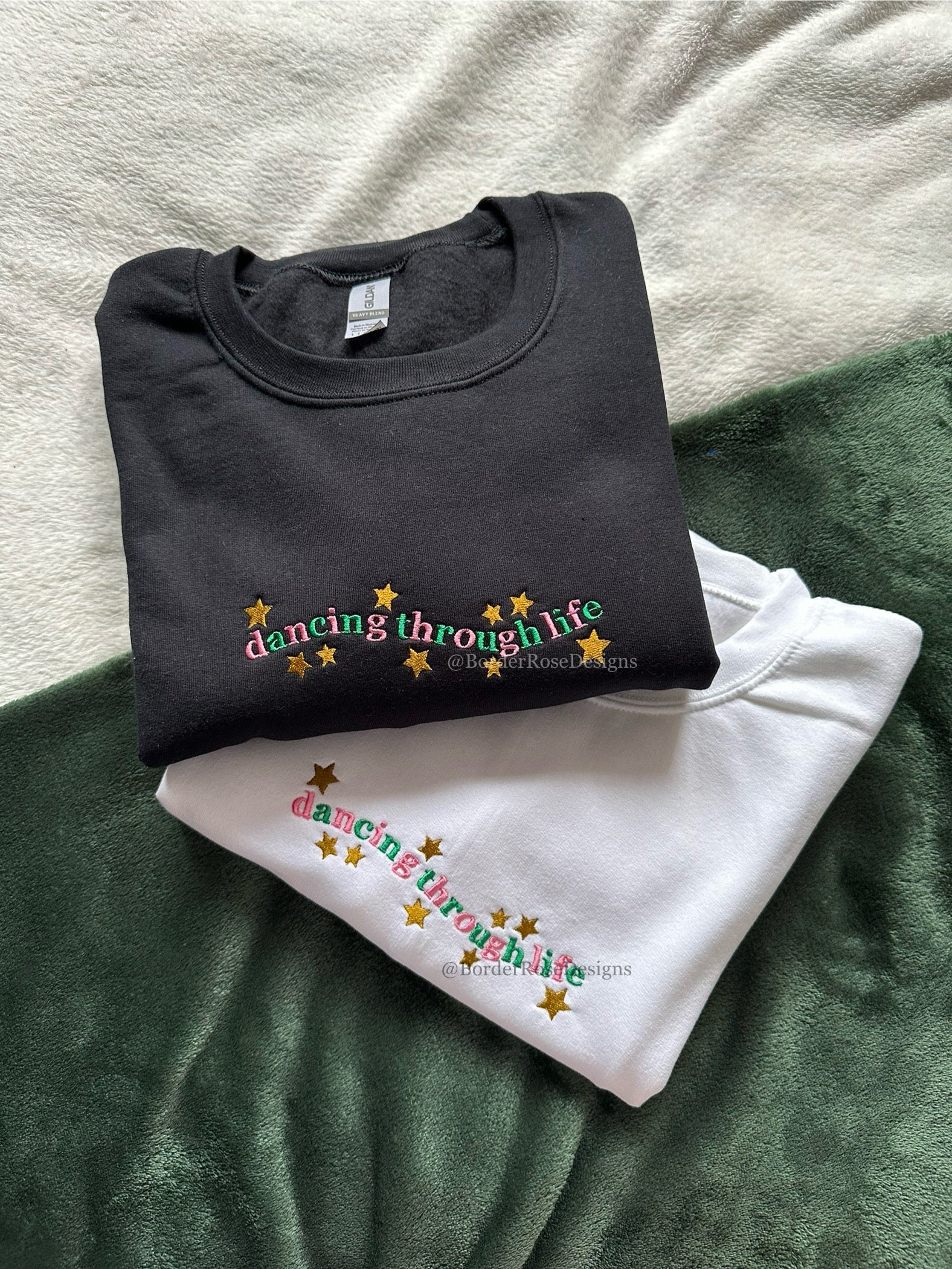 Dancing Through Life Wicked Embroidered Sweatshirt