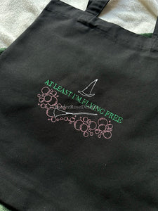 Flying Free Wicked Embroidered Tote Bag