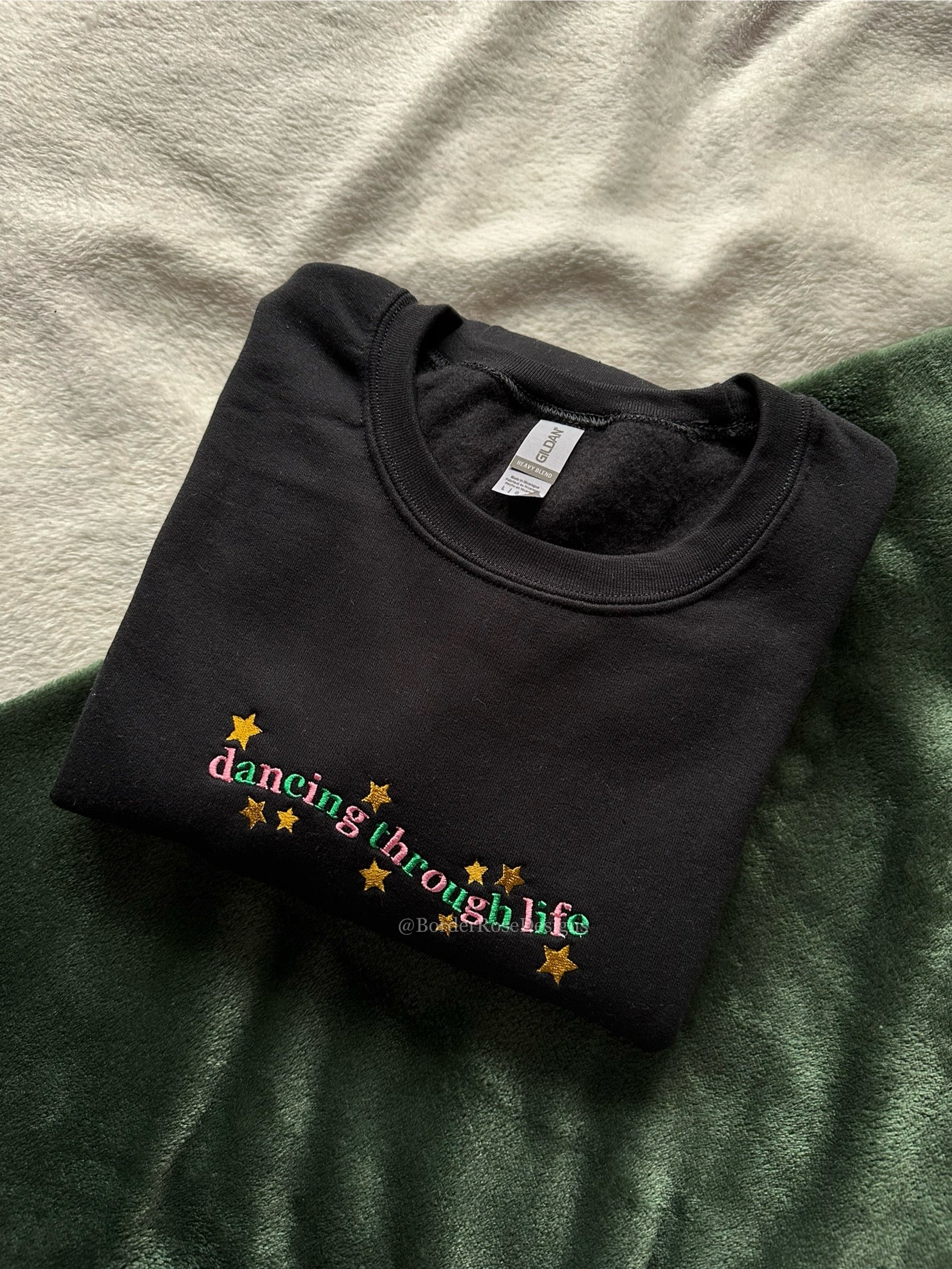 Dancing Through Life Wicked Embroidered Sweatshirt