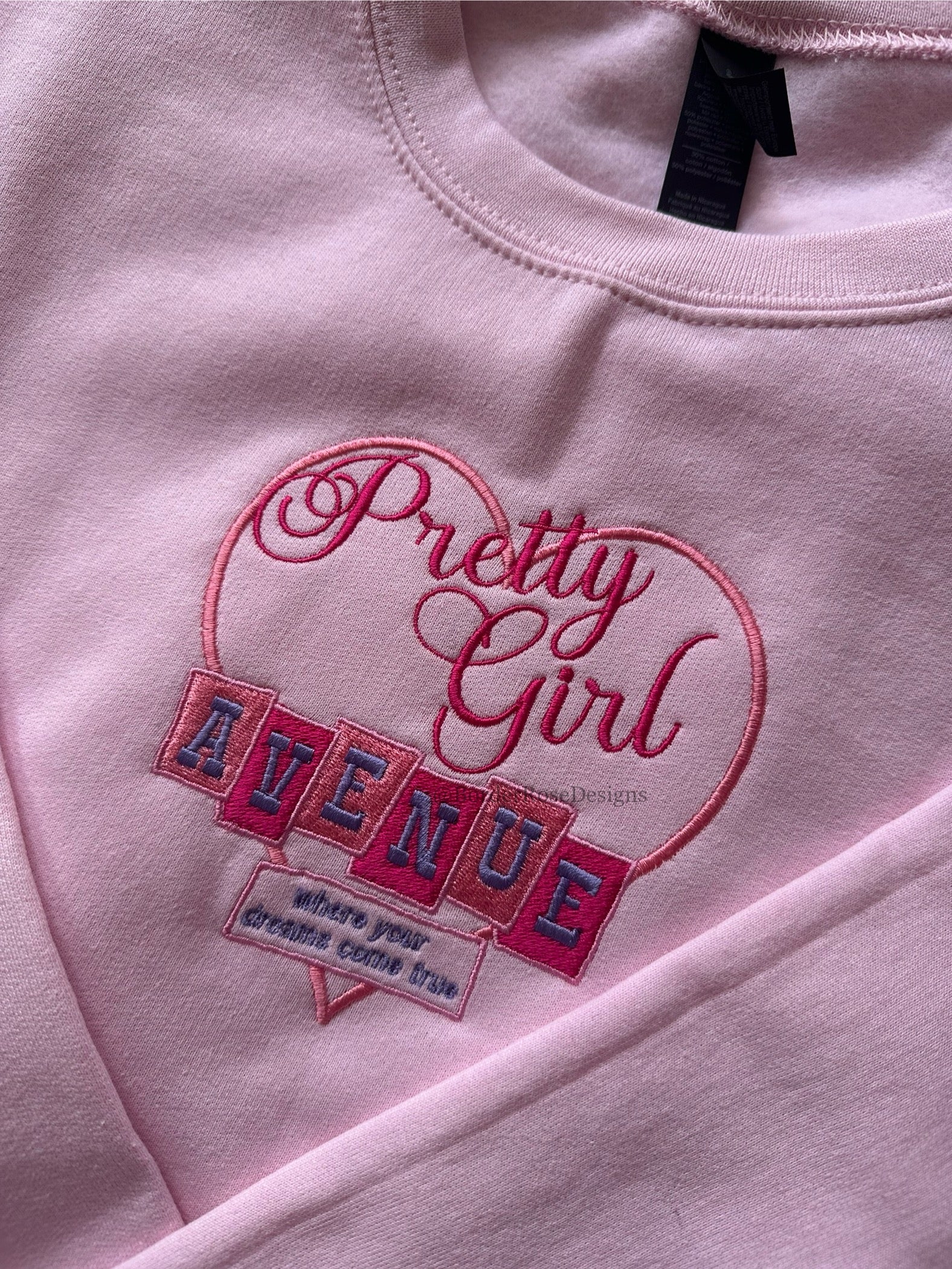 Pretty Girl Avenue House Tour Sabrina Carpenter Inspired Unisex Embroidered Sweatshirt