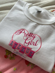 Pretty Girl Avenue House Tour Sabrina Carpenter Inspired Unisex Embroidered Sweatshirt