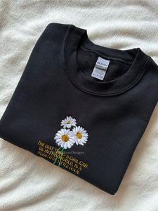 Beautiful Fool Daisy The Great Gatsby Unisex Embroidered Sweatshirt