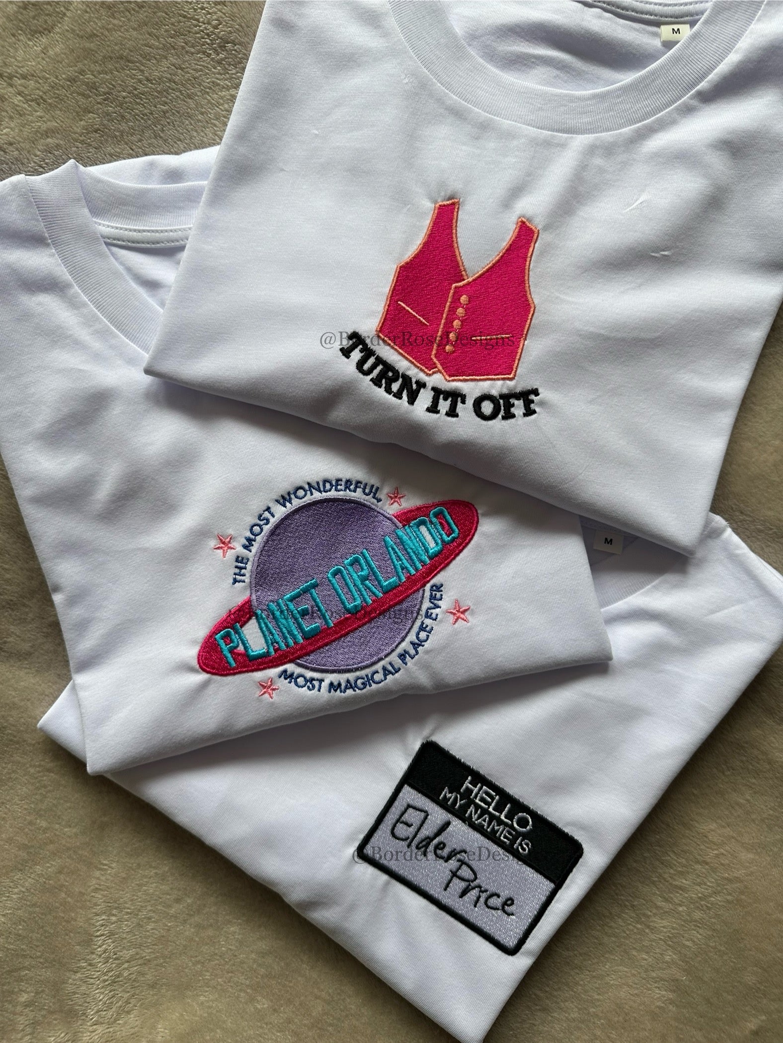 Planet Orlando Book of Mormon Musical Unisex Embroidered T Shirt