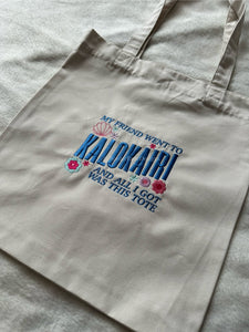 Kalokairi Souvenir Embroidered Tote Bag