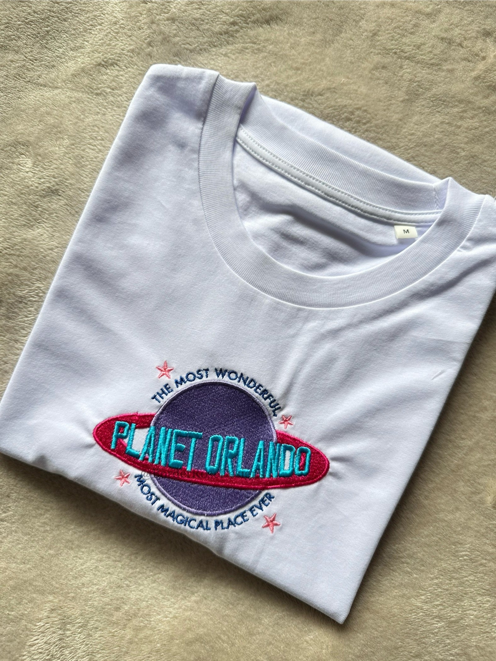 Planet Orlando Book of Mormon Musical Unisex Embroidered T Shirt